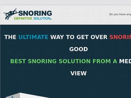 Go to: Definitive Stop Snoring Solution