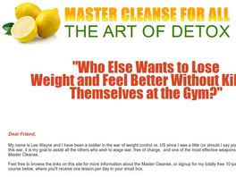 Go to: Master Cleanse: The Art Of Detox