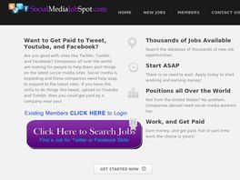 Go to: Social Media Job Spot - $100 New Affiliate Bonus