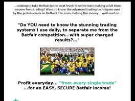 Go to: Soccer Star System - Betfair Trading.