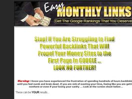 Go to: Easy Monthly Links For SEO And Google Rankings