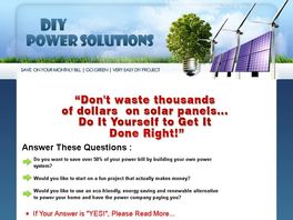 Go to: Diy Power Solutions - Solar Panels - Wind Turbine