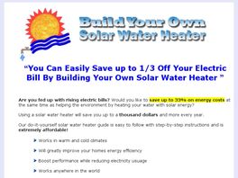 Go to: Diy Solar Water Heater - Earn Up To $36.60/sale