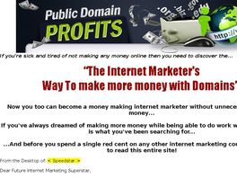 Go to: Public Domain Profits