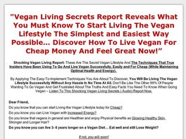 Go to: Vegan Living Secrets Home Study Audio Course