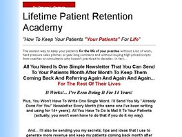 Go to: Lifetime Patient Retention Academy