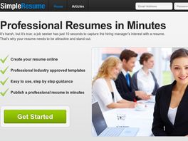 Go to: Build A Professional Resume In Just 10 Minutes