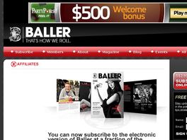 Go to: Baller Magazine: Asia's Premier Poker Lifestyle Mag (40% Commission!)).