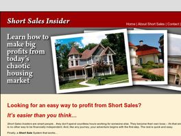Go to: Short Sales Insider Guide - Big Profits in a Chaotic Housing Market