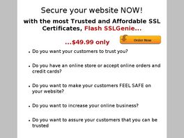 Go to: SSLGenie Certificates, Secure Your Website, Affordable & Reliable.