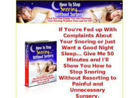Go to: How To Stop Snoring Without Surgery.