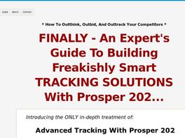 Go to: Advanced Tracking With Prosper 202
