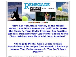 Go to: Renegade Mindset Techniques For Tennis - Mental Game Mastery