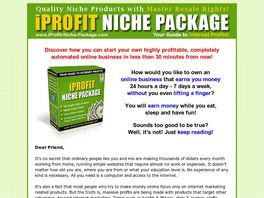 Go to: Niche Market Products.