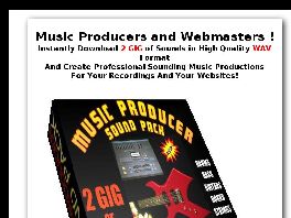 Go to: Music Producer Sound Pack - 2 Gig Of Wav - Affiliates Earn 50% Of $197.