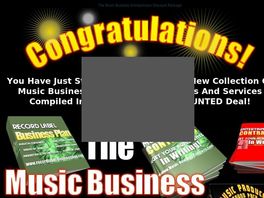 Go to: The Music Business Entrepreneur Discount Package - Pays $250 Per Sale!