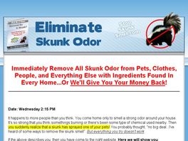 Go to: How To Stop Skunk Smell