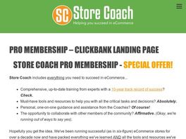 Go to: Expert Ecommerce Training & Tools - Store Coach