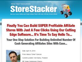 Go to: Storestacker - Best Affiliate Niche Store Builder