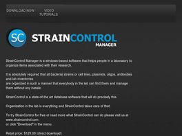 Go to: Straincontrol Laboratory Manager