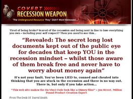 Go to: Covert Recession Weapon.