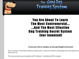 Go to: Good Dog Training System