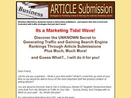 Go to: Discover the Secret to Generating Traffic Through Article Submissions