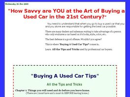 Go to: Buying A Used Car Tips.