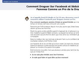 Go to: Comment Draguer Sur Facebook - Taux De Conversion Explosif