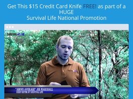 Go to: Free Credit Card Knife Offer Converts 13.3 Percent - Survival Life