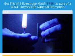 Go to: Free Everstryke Waterproof Match - Survival Life