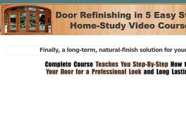 Go to: Door Refinishing In 5 Easy Steps Home-study Video Course