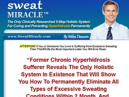 Go to: Sweat Miracle(tm) ~ #1 Excessive Sweating Offer On CB ~ $27/sale!