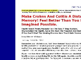 Go to: How I Beat Crohns And Colitis Naturally.