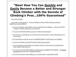 Go to: Training for Rock Climbing