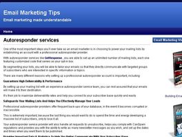 Go to: Email Marketing Tutorials for Home Businesses