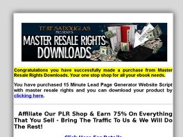 Go to: Master Resale Rights And Private Label Rights Downloads