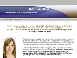 Go to: Intuition Ebook - The Beginners Guide To Developing Intuition