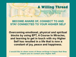 Go to: A Willing Thread - Awakening Awareness of Your Inner Being