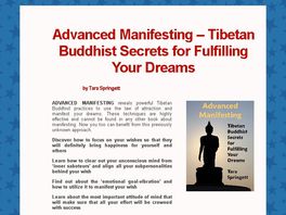 Go to: Advanced Manifesting - Tibetan Buddhist Secrets