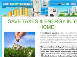 Go to: Save taxes & energy in your home!