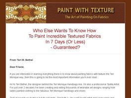 Go to: Learn How To Make A Purse & Custom Painted Fabrics