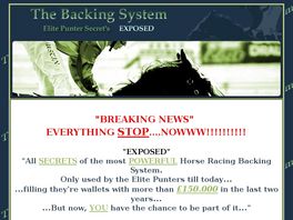 Go to: The Backing System - Secrets Exposed.