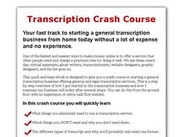 Go to: Transcription Crash Course