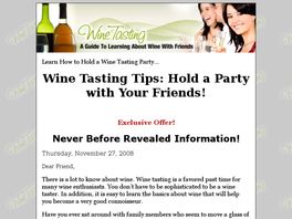 Go to: The Absolute Beginners Guide To Wine.