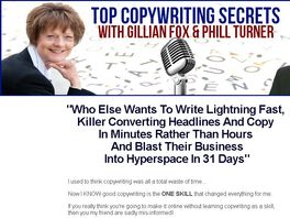 Go to: Top Copywriting Secrets With Gillian Fox And Phill Turner