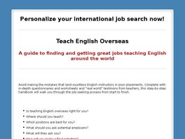 Go to: Teach English Overseas.