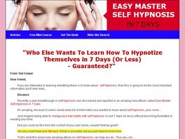 Go to: Easy Master Self Hypnosis in 7 days or Less