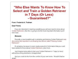 Go to: Raising Golden Retrievers