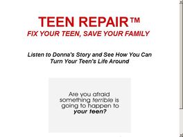 Go to: Teen Repair(tm) Top Teen Parenting Book On Cb! High Converting Video!